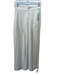 Jenni Kayne Size 0 Cream Beige Silk Front Pleat Trouser Button & Zip Fly Pants Cream Beige / 0