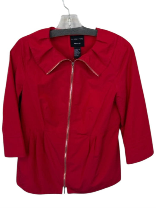 Doncaster Size 4 Red Polyester & Nylon Long Sleeve Collar Shoulder Pads Jacket Red / 4