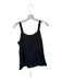 Doncaster Size Small Black Silk Ruffle Hook & Button Tank Top Drawstring Top Black / Small