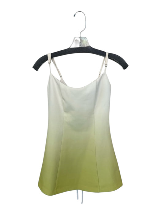 Murci Size 2 Yellow Polyester & Cotton Spaghetti Strap Ombre Mini Dress Yellow / 2