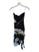 Zara Size S Black & Yellow Polyester Blend Strapless Flowers Rouched Maxi Dress Black & Yellow / S