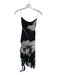 Zara Size S Black & Yellow Polyester Blend Strapless Flowers Rouched Maxi Dress Black & Yellow / S