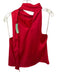 Entro Size M Red Polyester High Neck Tie Sleeveless Top Red / M