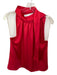 Entro Size M Red Polyester High Neck Tie Sleeveless Top Red / M