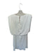 DO+BE Size S White Polyester Sleeveless Shoulder Pads Dress White / S