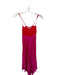 Olivaceous Size M Pink & Red Polyester Spaghetti Strap Color Block Maxi Dress Pink & Red / M