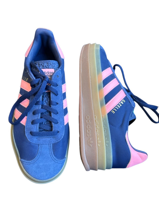 Adidas Shoe Size 8 Navy & Pink Leather Platform Athletic Sneakers Navy & Pink / 8
