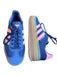Adidas Shoe Size 8 Navy & Pink Leather Platform Athletic Sneakers Navy & Pink / 8