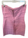 Storia Size M Baby Pink Cotton Strapless Pleated Bows Back Zip Dress Baby Pink / M