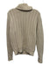 Burberry London Size S Khaki Beige Extrafine Merino Wool Chunky Pullover Sweater Khaki Beige / S