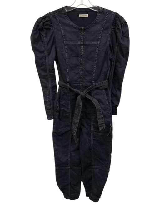 Ulla Johnson Size 4 Indigo Purple Cotton Blend Denim Zip Front Jumpsuit Indigo Purple / 4