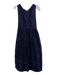 Toast Size 6 Dark Blue & Purple Cotton Abstract Geometric Sleeveless Dress Dark Blue & Purple / 6
