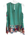 Bhanuni by Jyoti Size S Green Viscose Sleeveless Embroidered Detail Key hole Top Green / S
