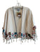 Ivy Jane Size S/M Cream & Multi 100% Cotton Long Sleeve Open Front Cardigan Cream & Multi / S/M