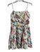 Willa Story Size M White & Multi Linen Spaghetti Strap Abstract Print Dress White & Multi / M