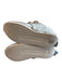 Esseutesse Shoe Size 37 Silver Leather Almond Toe Fringe Detail Sneaker Shoes Silver / 37