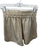 Sofia Size One Size Gold Polyester Scrunch Detail Shimmer High Waist Shorts Gold / One Size