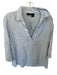 Tahari Size M Sky Blue Linen V Neck Collar Long Sleeve Top Sky Blue / M