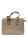 MCM Beige Leather Magnetic  Flap Multiple Straps Zip Pocket Hand Bag Beige