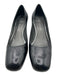 Stuart Weitzman Shoe Size 9.5 Black Leather Upper Block Heel Chisel Toe Pumps Black / 9.5