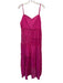 Bhanuni by Jyoti Size Large Fuchsia Cotton Blend Spaghetti Strap Maxi Dress Fuchsia / Large