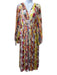 Zimmermann Size 3 Yellow, Red & Blue Silk Floral Long Balloon Sleeve Maxi Dress Yellow, Red & Blue / 3