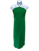 Halston Size 10 Green Polyester layered Darted Layered Wide Leg Jumpsuit Green / 10