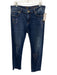 Escada Sport Size 40 Dark Wash Cotton Denim Mid Rise Hearts Rhinestones Jeans Dark Wash / 40