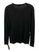 Worth Size Medium Black Wool Long Sleeve Rhinestone Knit Top Black / Medium