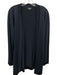 Worth Size Medium Navy Blue Silk Blend Long Sleeve Open Front Knit Sweater Navy Blue / Medium