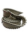 B-Low The Belt Light Gray & Silver Leather Circle Buckle Studded Belts Light Gray & Silver / One Size