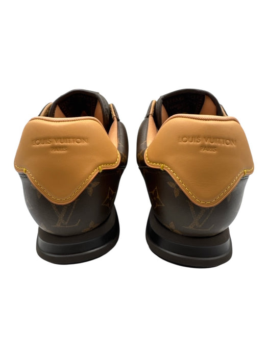 Louis Vuitton Shoe Size 10.5 New Brown Leather Monogram Sneaker Men's Shoes Brown / 10.5