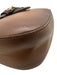 Gucci Brown Leather Web Stripe Crossbody Saddle Gold Hardware Bag Brown / Small