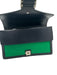Gucci Green & Navy Wool Leather Silver Hardware Flap Chain Bag Green & Navy / S/M