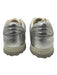 Gucci Shoe Size 42 Silver & White Leather Logo Low Top Sneakers Silver & White / 42