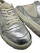Gucci Shoe Size 42 Silver & White Leather Logo Low Top Sneakers Silver & White / 42