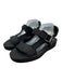 Fendi Shoe Size 10 Black Textile Toe Strap Zucca Monogram Mesh Sandals Black / 10