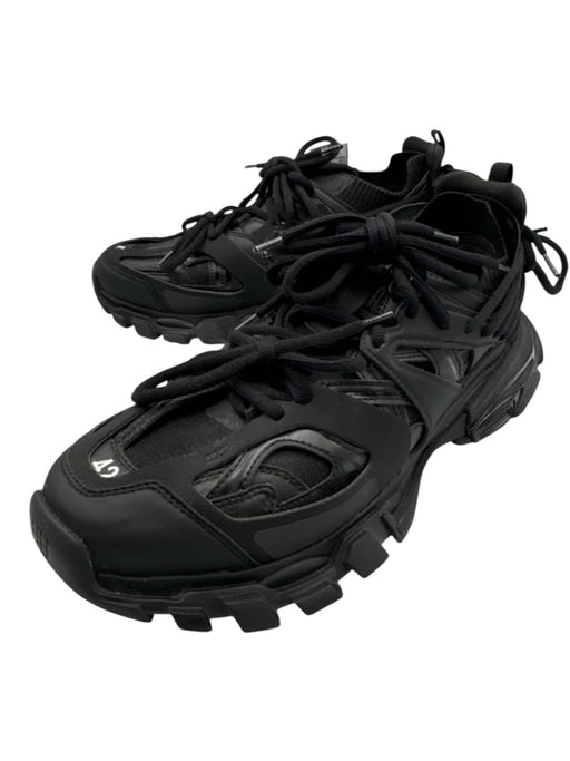 Balenciaga Shoe Size 42 Black Synthetic Lace Up Lace Up Back Mesh Panel Sneakers Black / 42