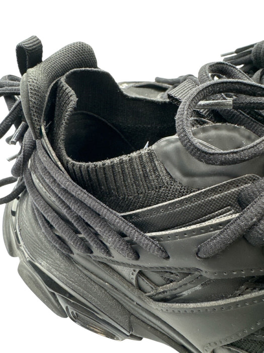 Balenciaga Shoe Size 42 Black Synthetic Lace Up Lace Up Back Mesh Panel Sneakers Black / 42