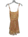 Morgan & Co. Size XS Yellow & Orange Polyester Spaghetti Strap Flowers Dress Yellow & Orange / XS