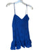 Aqua Size M Blue Cotton Spaghetti Strap Eyelet Dress Blue / M