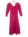 Tuckernuck Size S Pink Cotton Off Shoulder Tiered Long Sleeve Dress Pink / S