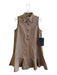 Tuckernuck Size S Khaki Cotton Sleeveless Collar Chest Pocket A line Dress Khaki / S