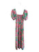Lily Pulitzer Size S pima cotton Polyester Shirred Floral Print Tea Length Dress pima cotton / S