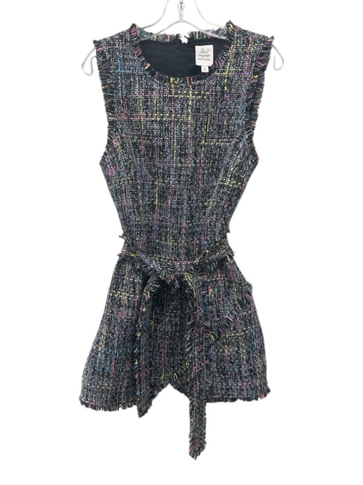 5a7 Cinq a Sept Size 6 Black, White, Multi Polyester Sleeveless Knit Dress Black, White, Multi / 6