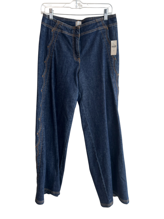 Maeve Size 26 Blue Cotton & Elastane Denim Dark Wash Scallop Detail Jeans Blue / 26
