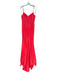 Sherri Hill Size 10 Red Polyester Bedazzled Mesh corset Maxi Gown Red / 10
