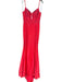 Sherri Hill Size 10 Red Polyester Bedazzled Mesh corset Maxi Gown Red / 10