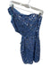 Primavera Size 10 Periwinkle Polyester Sequins Cutout One Shoulder Mini Gown Periwinkle / 10