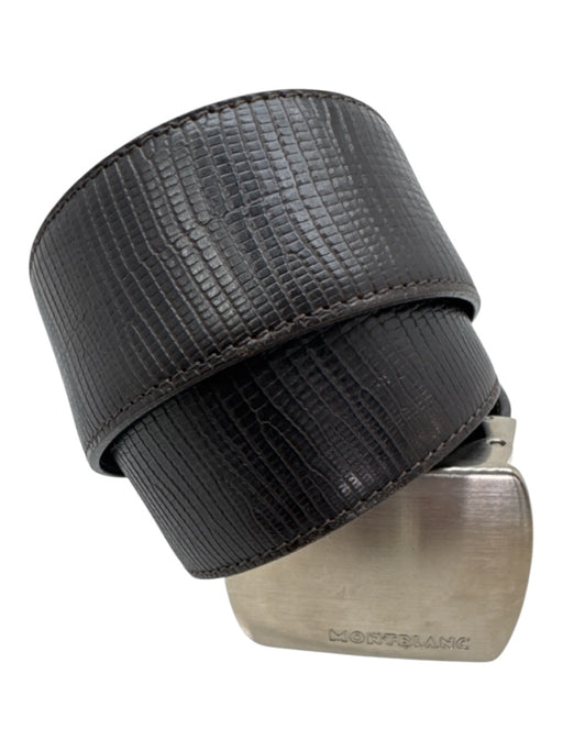 Montblanc AS IS Brown Leather Men's Belt Brown